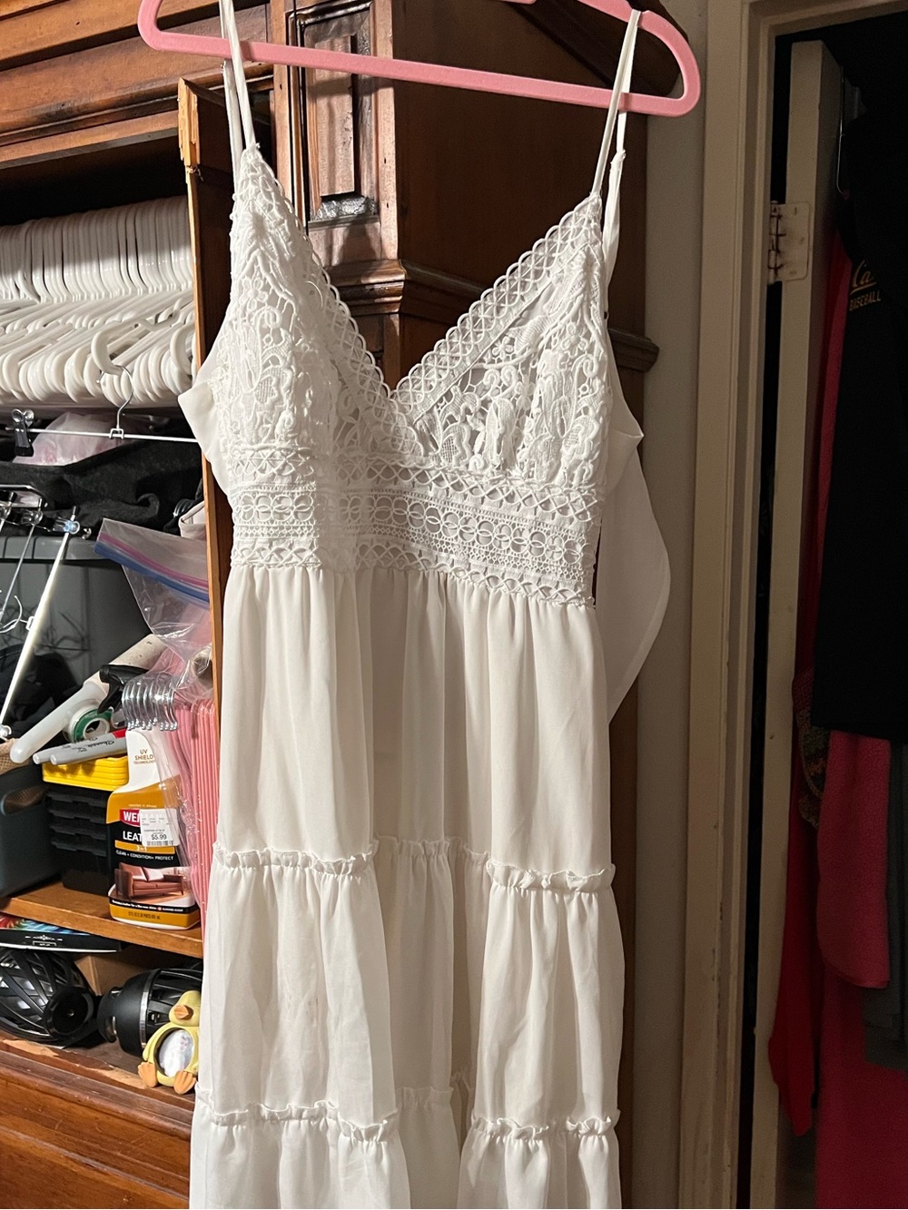 Ecowish white sundress with tie back